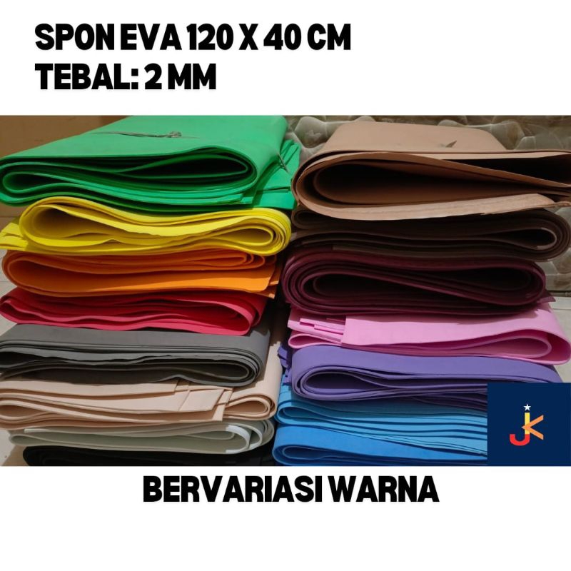 Spon Eva 2 mm Polos Warna-Warni 120x40 cm // Busa Eva/Busa Ati/Spon Ati/Matras Eva