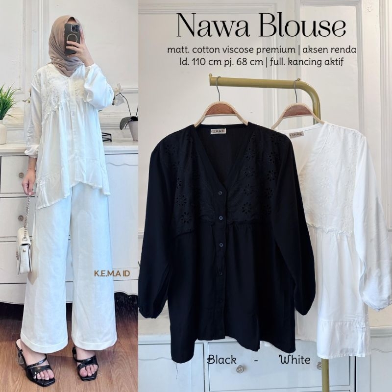 NAWA BLOUSE BAHAN COTTON VISCOSE