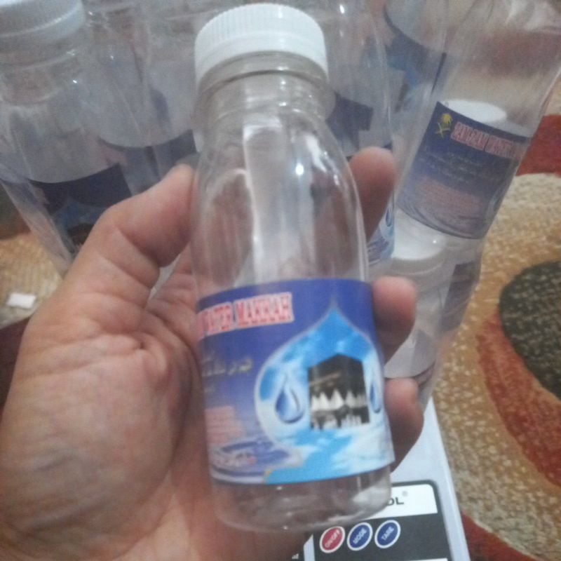 botol kosong air zam zam 100ml-115ml isi 16/28botol