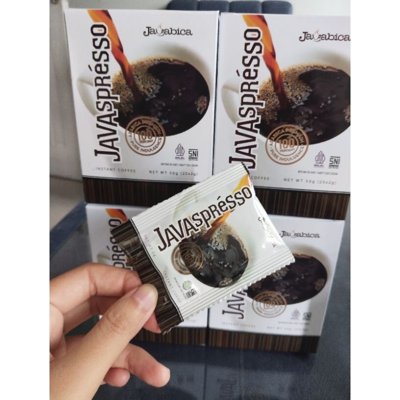 

JAVASPRESSO BY JAVABICA KOPI ARABICA PREMIUM KOPI INSTAN TANPA HAMPAS ORIGINAL