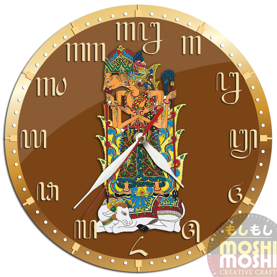 Jam Dinding Wayang Batara Guru