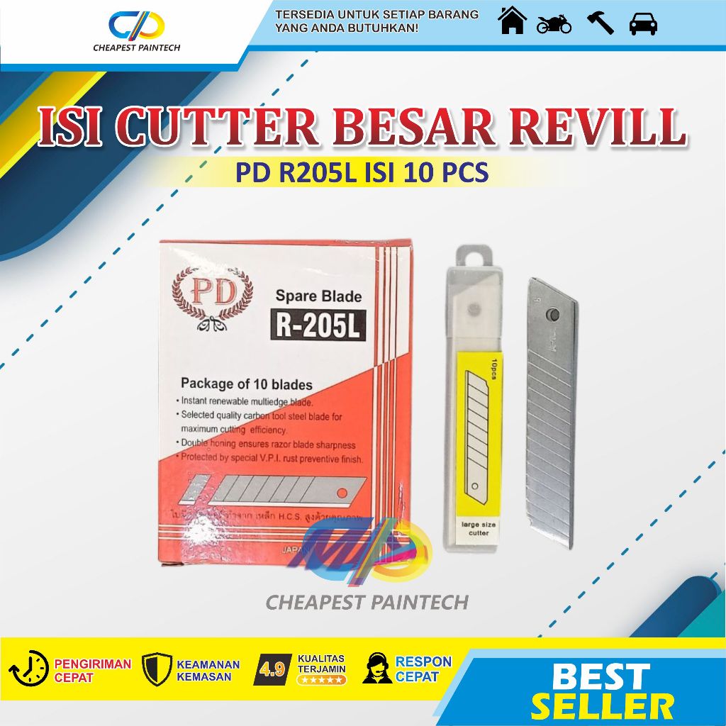 

ISI CUTTER BESAR REVIL PD R205L ISI 10 PCS