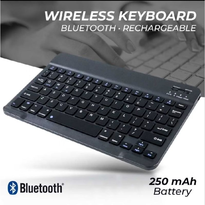 Keyboard bluetooth laptop PC smartphone tablet TV rechargeable