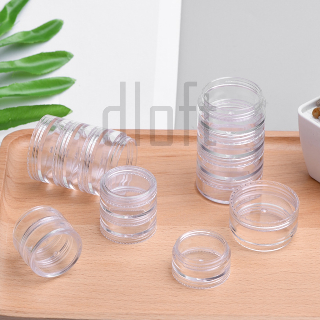 TERBARU (MINIMAL 3 PCS) Pot 5gr Jar Susun/pot krem/tempat tablet/aksesoris/bumbu/resin/ tempat obat