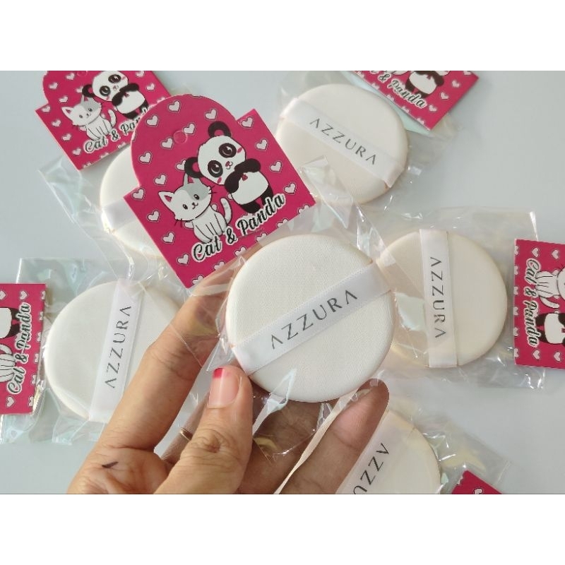sponge cushion Azzura bulat / sponge bedak halus / sponge bedak murah
