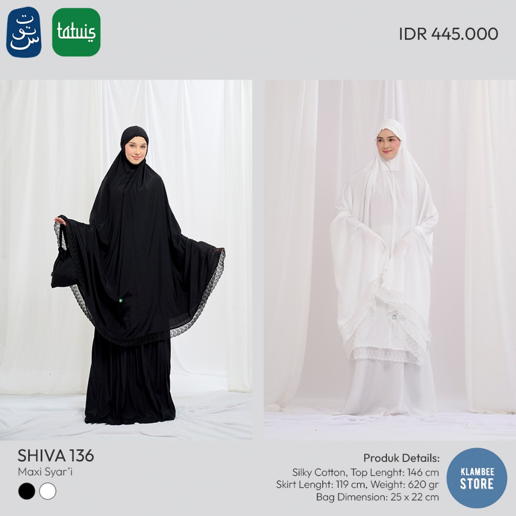 Tatuis Mukena Dewasa Shiva 136 Silky Cotton