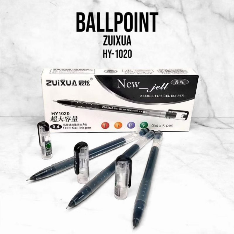 

Pen Gel Zuixua hitam isi 12pcs