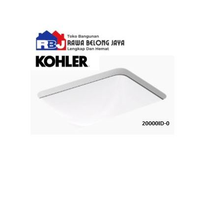 KOHLER Wastafel Tanam / Kohler 20000ID-0 Caxton Wastafel 17in Rectangle Under Counter