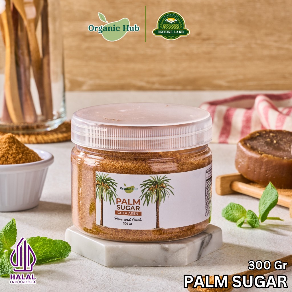 

Organic Hub Gula Aren Asli 100% Palm Sugar Powder Healty Food Original Organik 300gr
