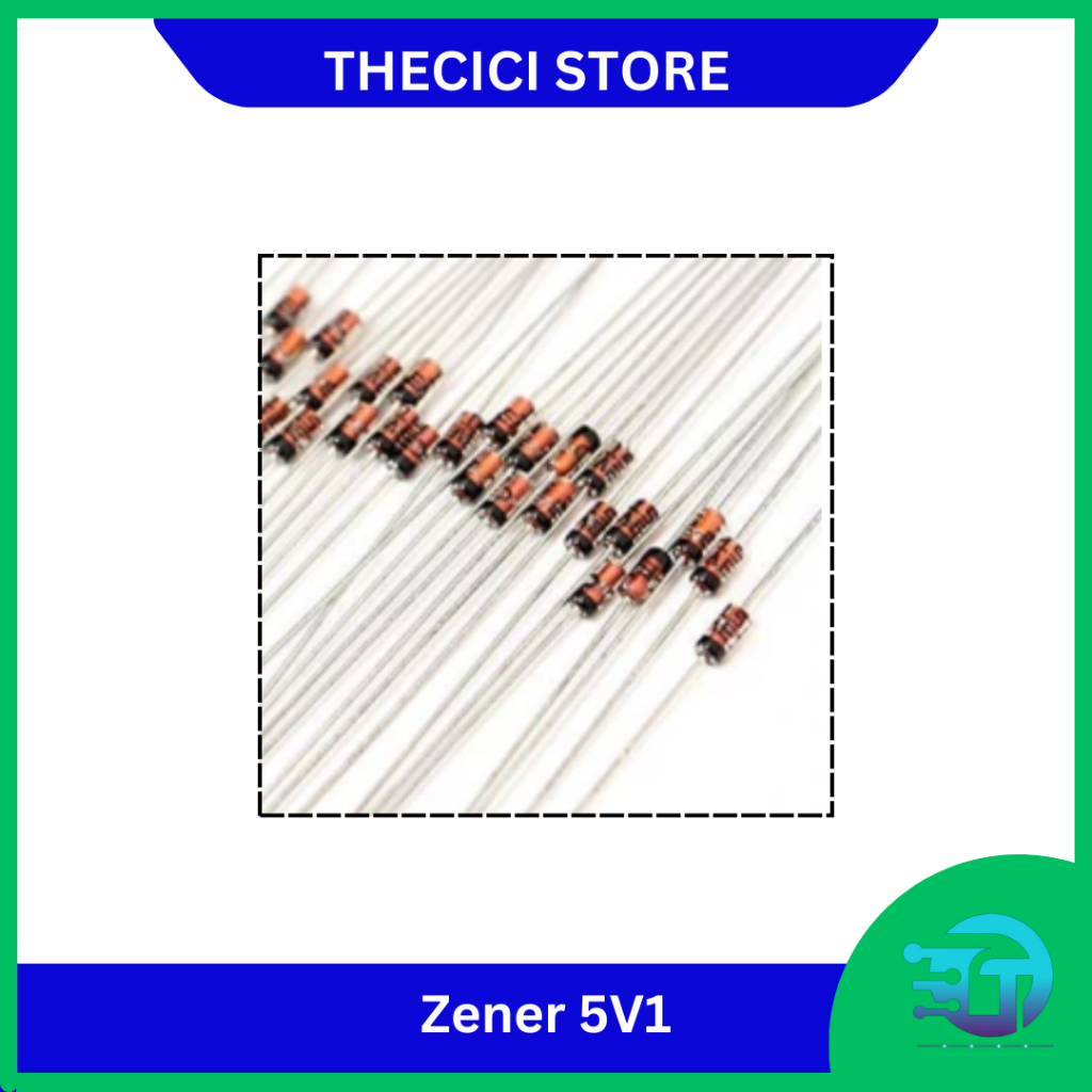 Diode Zener 5v1 5.1v Dioda Zener 5,1V