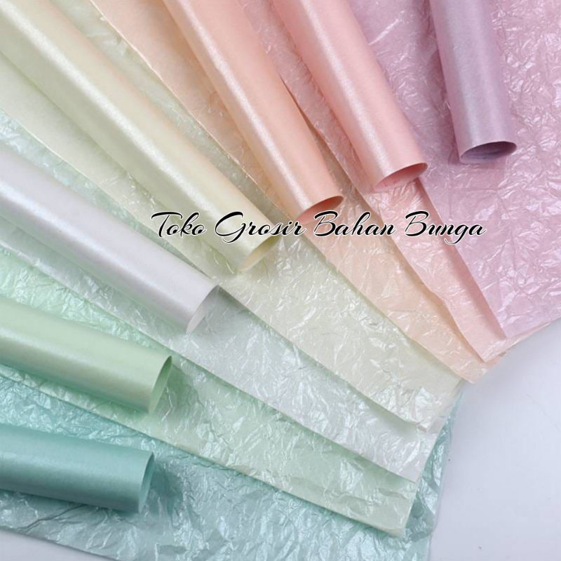 

Pearl SYDNEY Paper 28 Gsm Kertas Buket Korea 1 Pcs Sidney Paper 1 Lembar Kertas Buket Variasi Glossy - Flower Wrapping paper Cotton