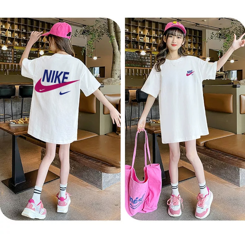 Summer. Baju Kaos Anak Perempuan 2-12 Tahun Baju Anak Perempuan Import Korea T-shirt Baju Kaos Nike 