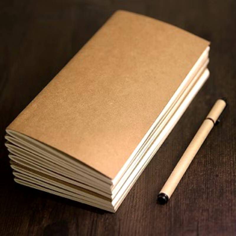 

Journaling Notebook DIY Scrapbook Jurnal Book Vintage Kertas Kraft/ Buku Polos Putih Deco