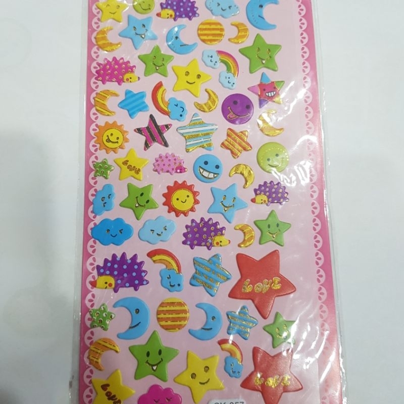

Sticker Anak Timbul Motif Bintang SK-057