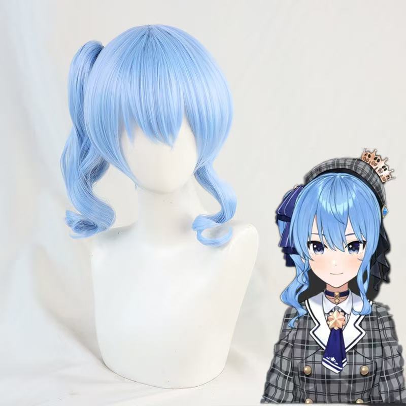 VTuber virtual anchor idol Star Street Comet cosplay wig long straight fake hair