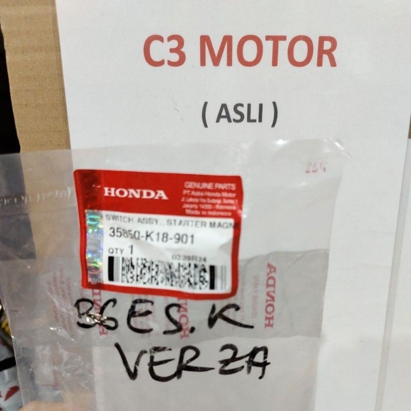 Switch Stater Verza 35850-K18-901 Original AHM