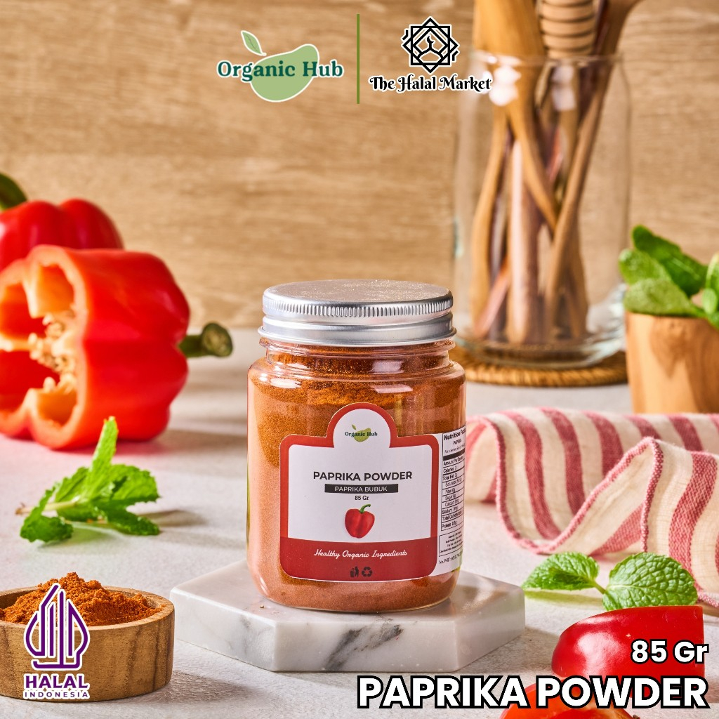 

Organic Hub Papprika Powder 100% Asli Khas Rempah Nusantara Bumbu Masak Dapur Premium 50 gr