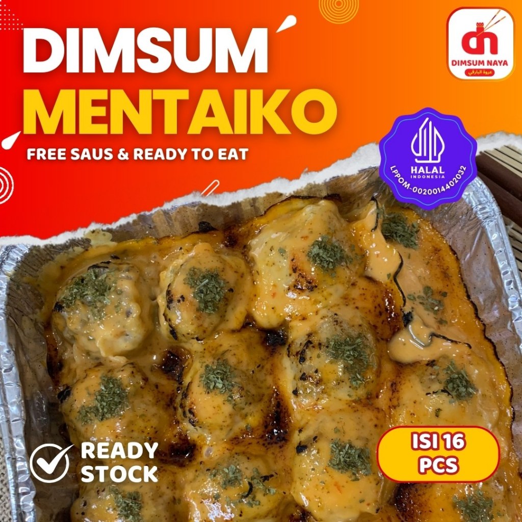 

Dimsum Mentaiko isi 16 Pcs - Ready To Eat