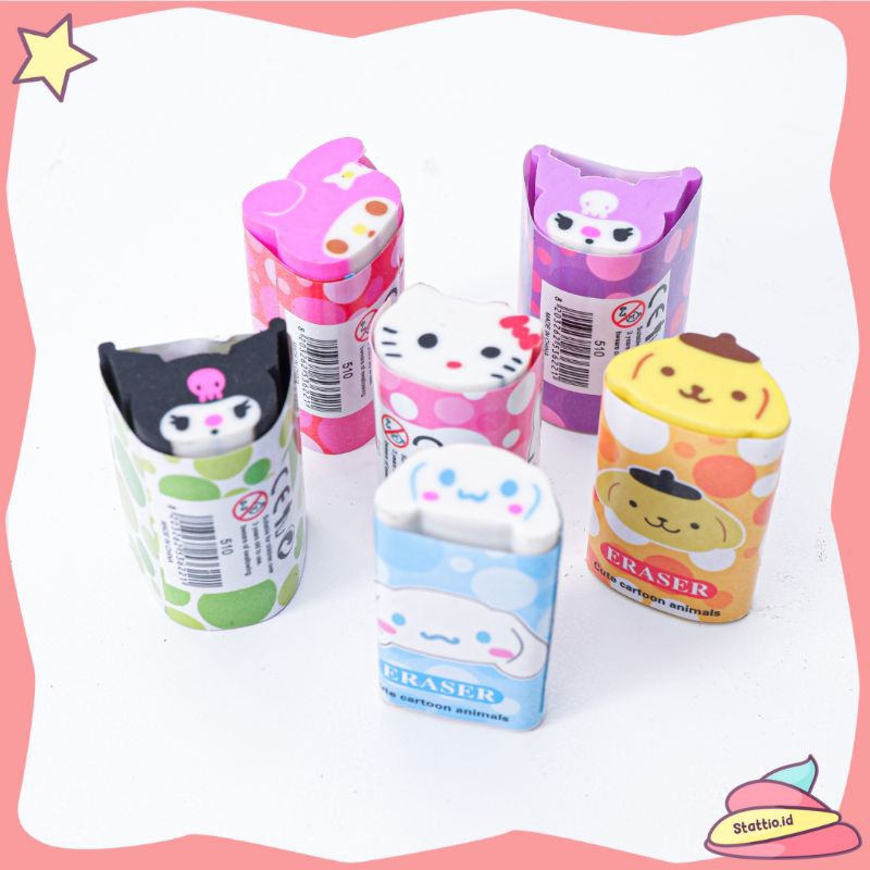 

Penghapus 3D Lonjong Sanrio ER-1242 Eraser Hapusan Pensil Setip Stip My Melody Cinnamoroll