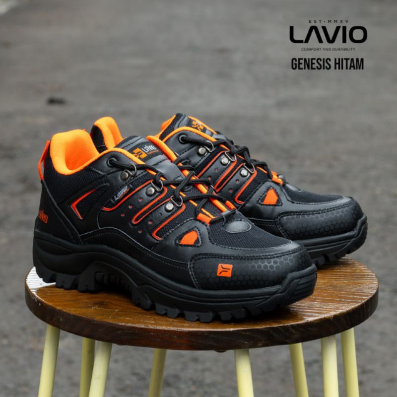 Sepatu Safety Pria Sport Boots Pendek Low Lavio Footwear Safety Shoes Ujung Besi
