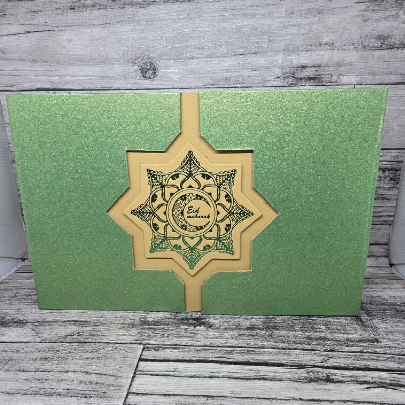 Box MT magnet Sekat 3 toples hardtop / Hamper Kotak Kue kering Lebaran Natal Imlek