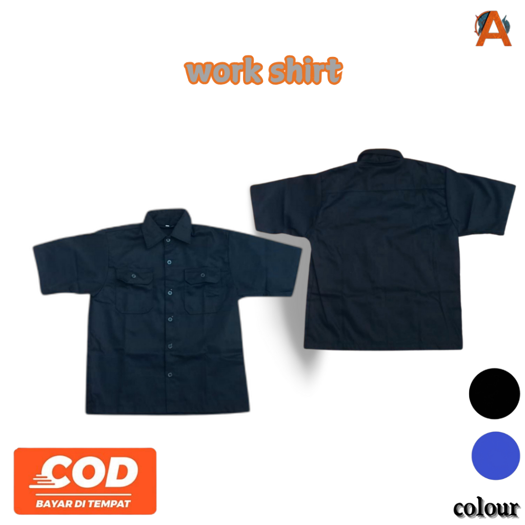 Polos Weister Workshirt Hitam - Workwear