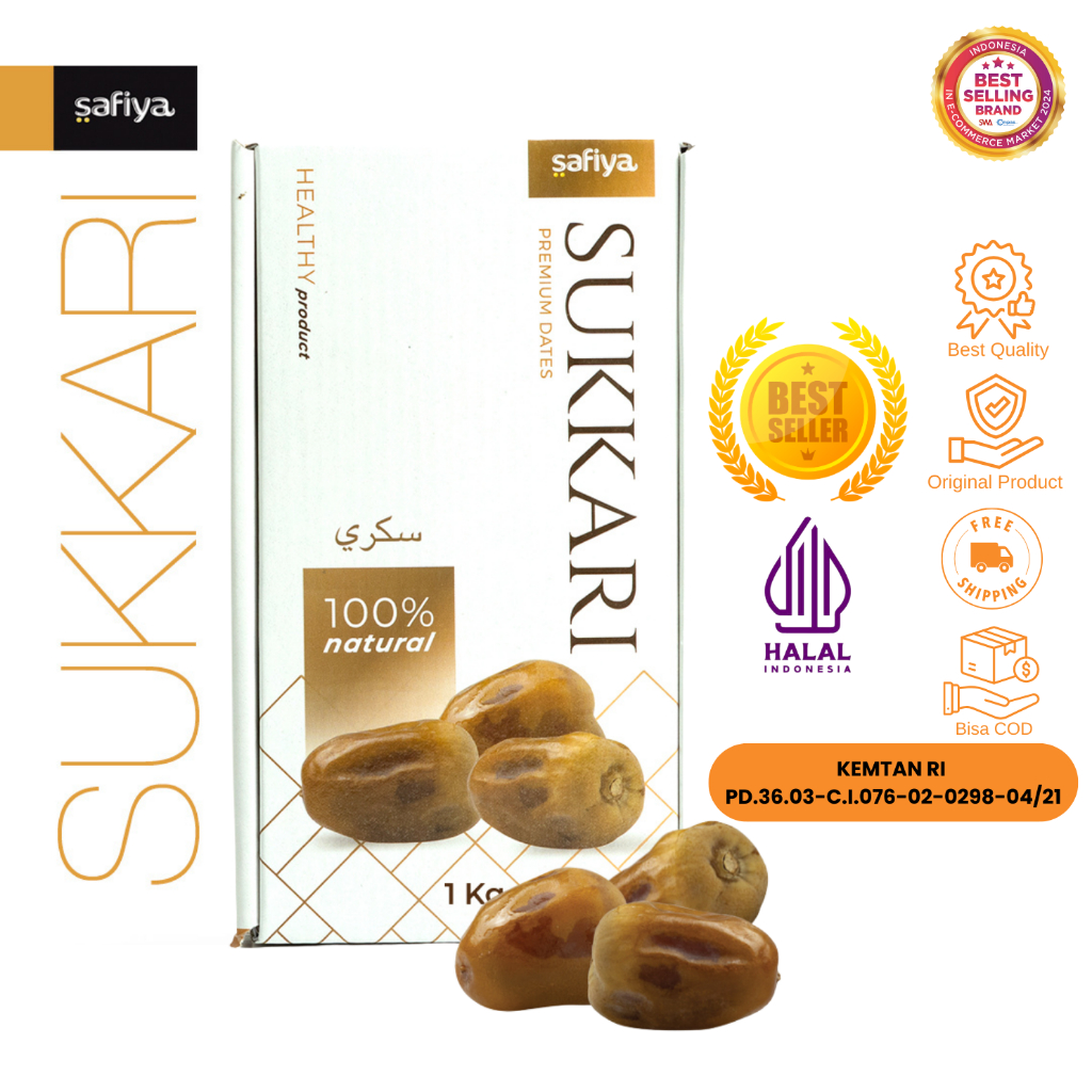 

Safiya Kurma Sukari 1 Kg Kurma Raja King Dates Premium