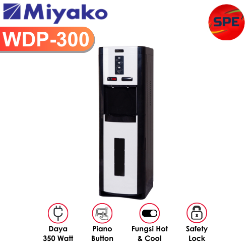 DISPENSER GALON BAWAH MIYAKO WDP-300 / WDP300 GARANSI RESMI (MEDAN)