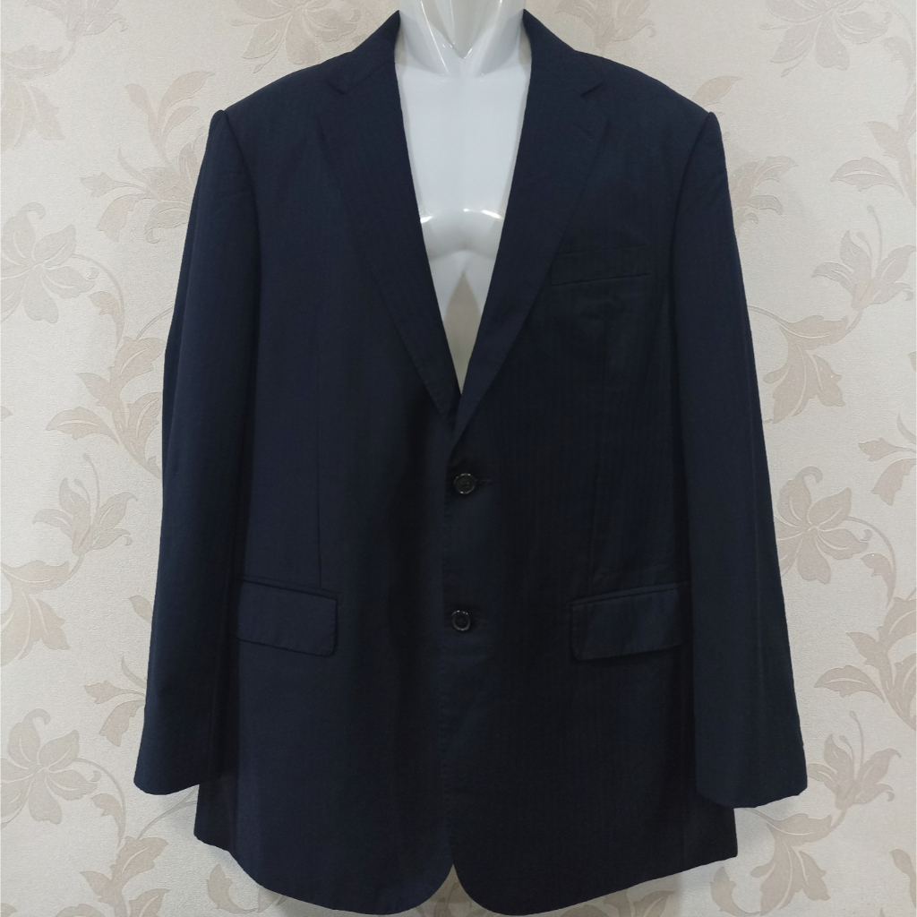 Ermenegildo Zegna Vintage by Tai Pan Custom Blazer Pakaian Baju Formal Bisnis Jas Luxury Wool Hitam