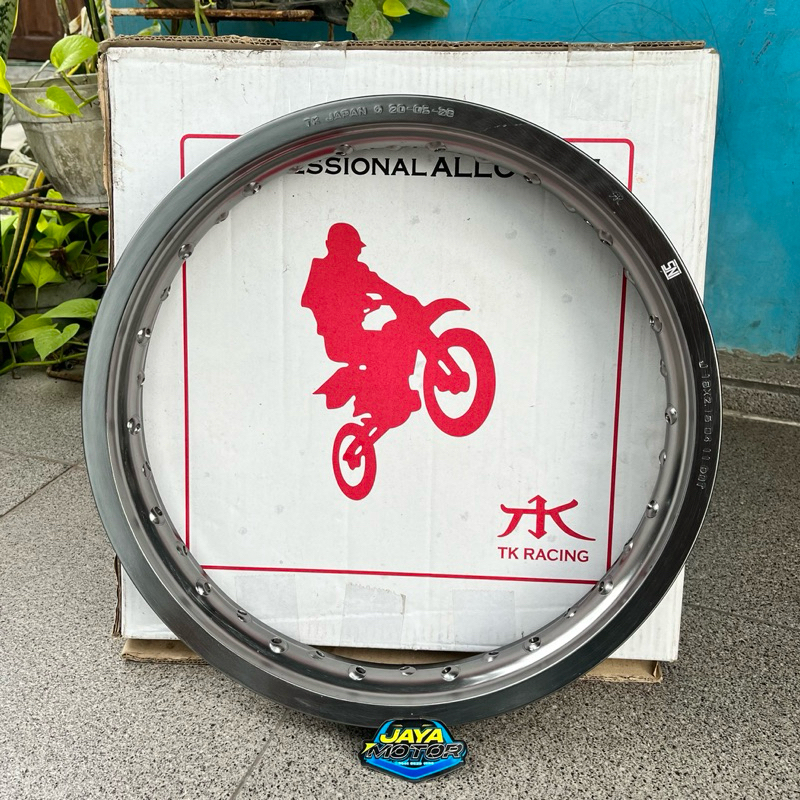 VELG PELEK TK RACING TK JAPAN BRIGHT ALLOY RIM RING 16 UKURAN 215 HOLE 36 SATUAN WARNA TITANIUM