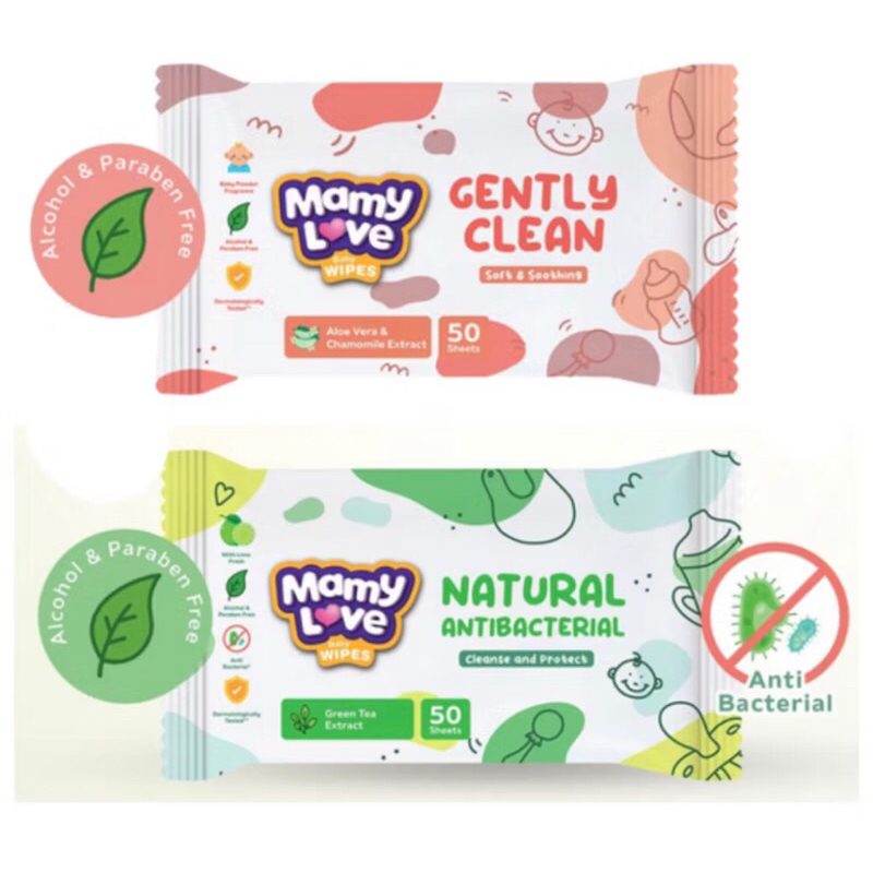 MAMYLOVE WIPES / TISU BASAH MAMY LOVE 50