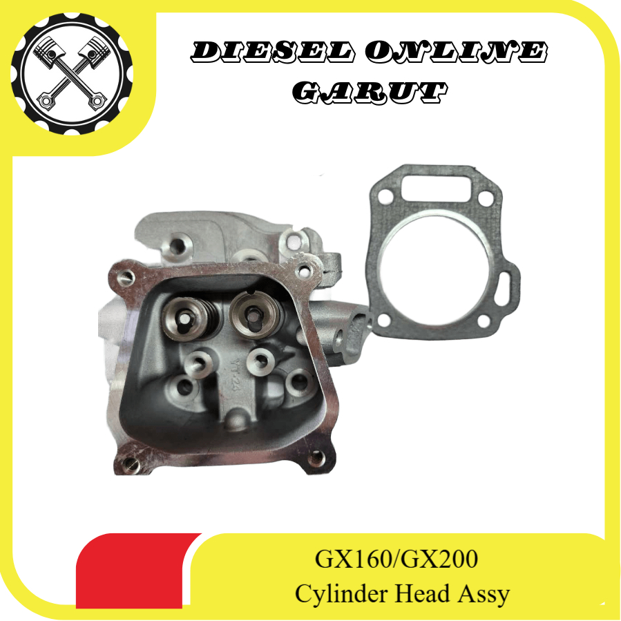 GX160/GX200 Cylinder Head Assy / Blok Cylinder Head GX160/200 Komplit