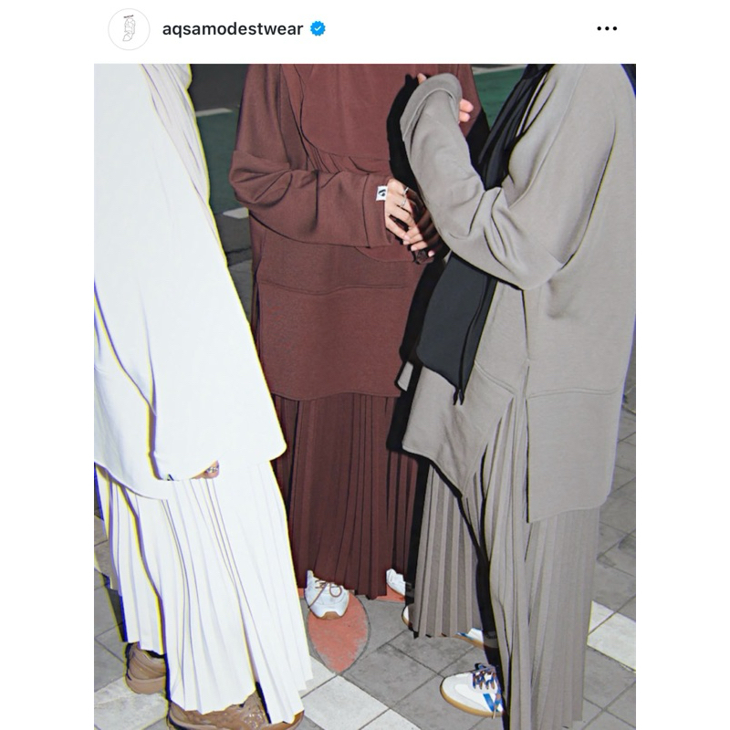 NWT Ready set Aqsa modest wear warna Puce