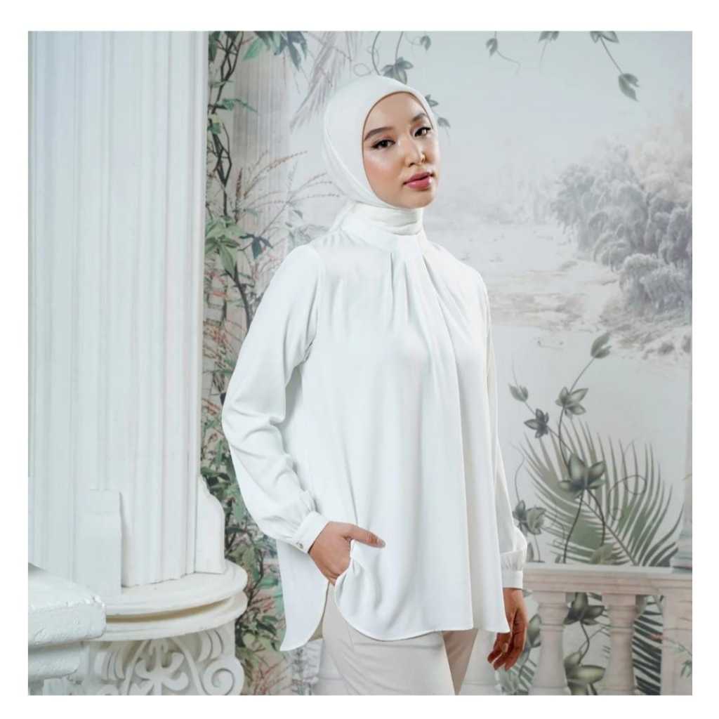 Zoya Ixora Blouse - Atasan Wanita Wudhu Friendly - Bahan Soft Polyester