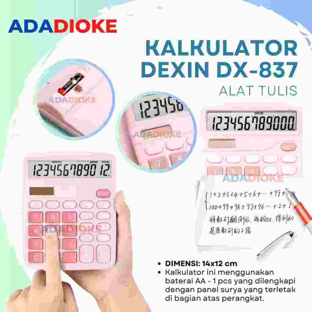 

Kalkulator Calculator Dual Power 12 Digit Kalkulator 12 Digit Kalkulator Calculator Warna Pastel