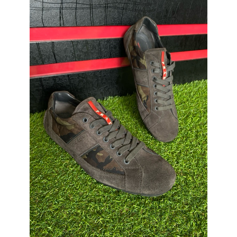 PRADA Low Top Camoflage Sneakers