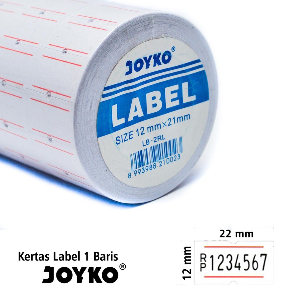 

Kertas Label Tembak / Label Harga Joyko LB-2RL 1 Baris