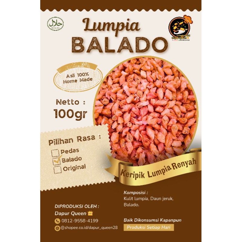 

Lumpia Balado Daun Jeruk 100gr
