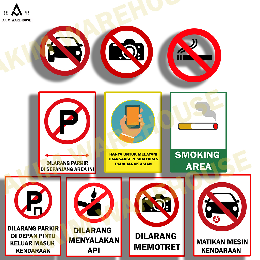 

Stiker SPBU Dilarang /Merokok/parkir/foto/memotret/matikan mesin