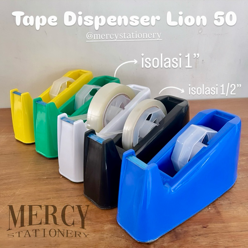 

Dispenser Tape No. 50 Lion Pemotong Isolasi Besar