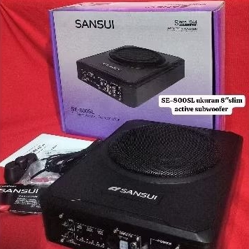 SANSUI SE-800SL 8 inch Subwoofer Kolong Aktif SANSUI - Slim Aktif SANSUI