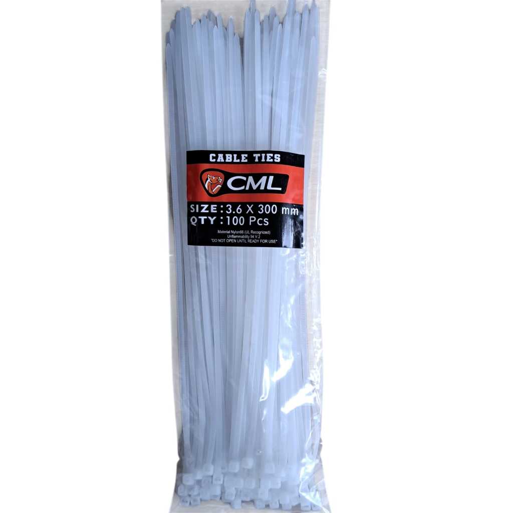 

Kabel Ties Camel Cable Ties Putih 3.6 x 300mm isi 100 pcs - Kabel Tis / Kabel Tees