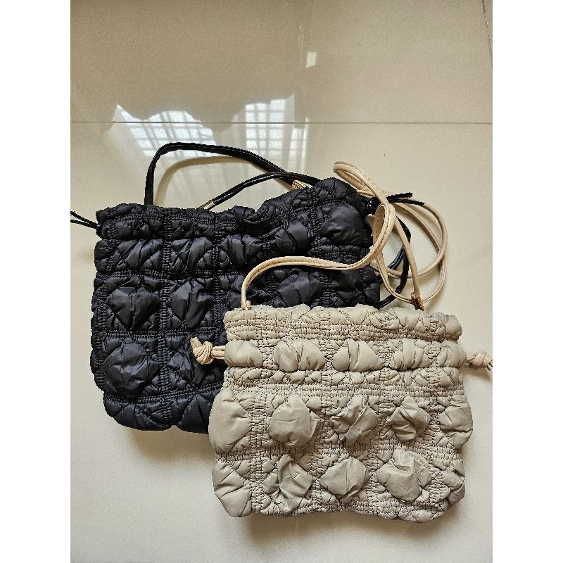 Puffy bag serut / tas selempang serut