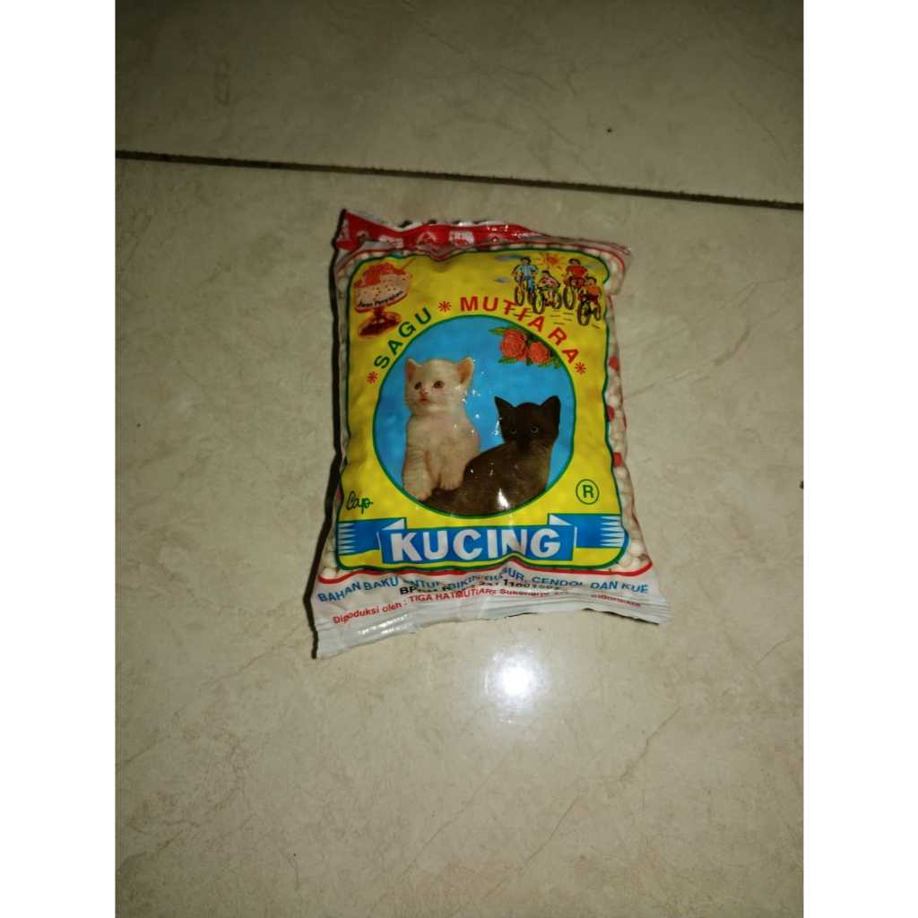 

Sagu Mutiara Cap Kucing Kemasan 70G