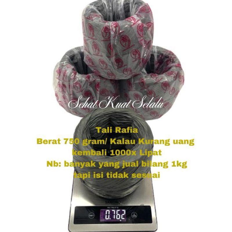Tali Rafia 750gram Gulung Full/ Tali Rafia Gulung Padat