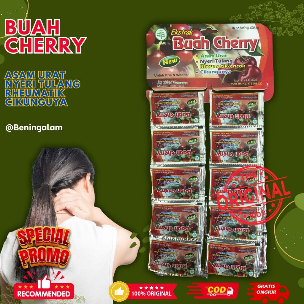 

Buah Cherry Kapsul Asam Urat Original 20 Sachet