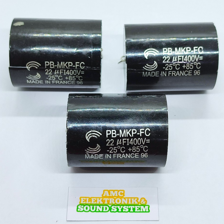 KAPASITOR PB-MKP-FC 22UF/400V ORIGINAL FRANCE