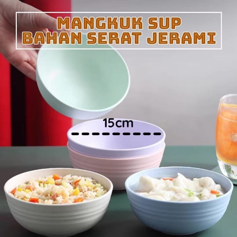 MANGKOK ULIR JERAMI GANDUM
