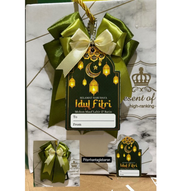 

pita hampers lebaran, pita+hangtag