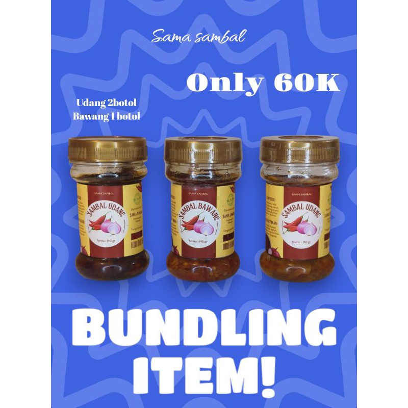 

PROMO BUNDLING 3 VARIAN SAMBAL ALA "SAMA SAMBAL